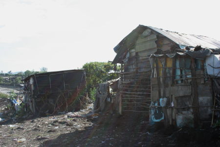 houses at the landfill