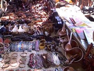 souvenirs at the market