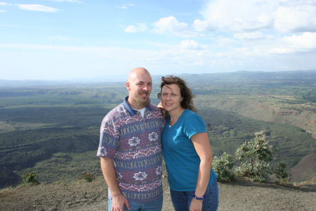 Paul and Jennifer at Menengai Crater