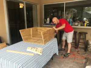 constructing little free pantry / blessing box